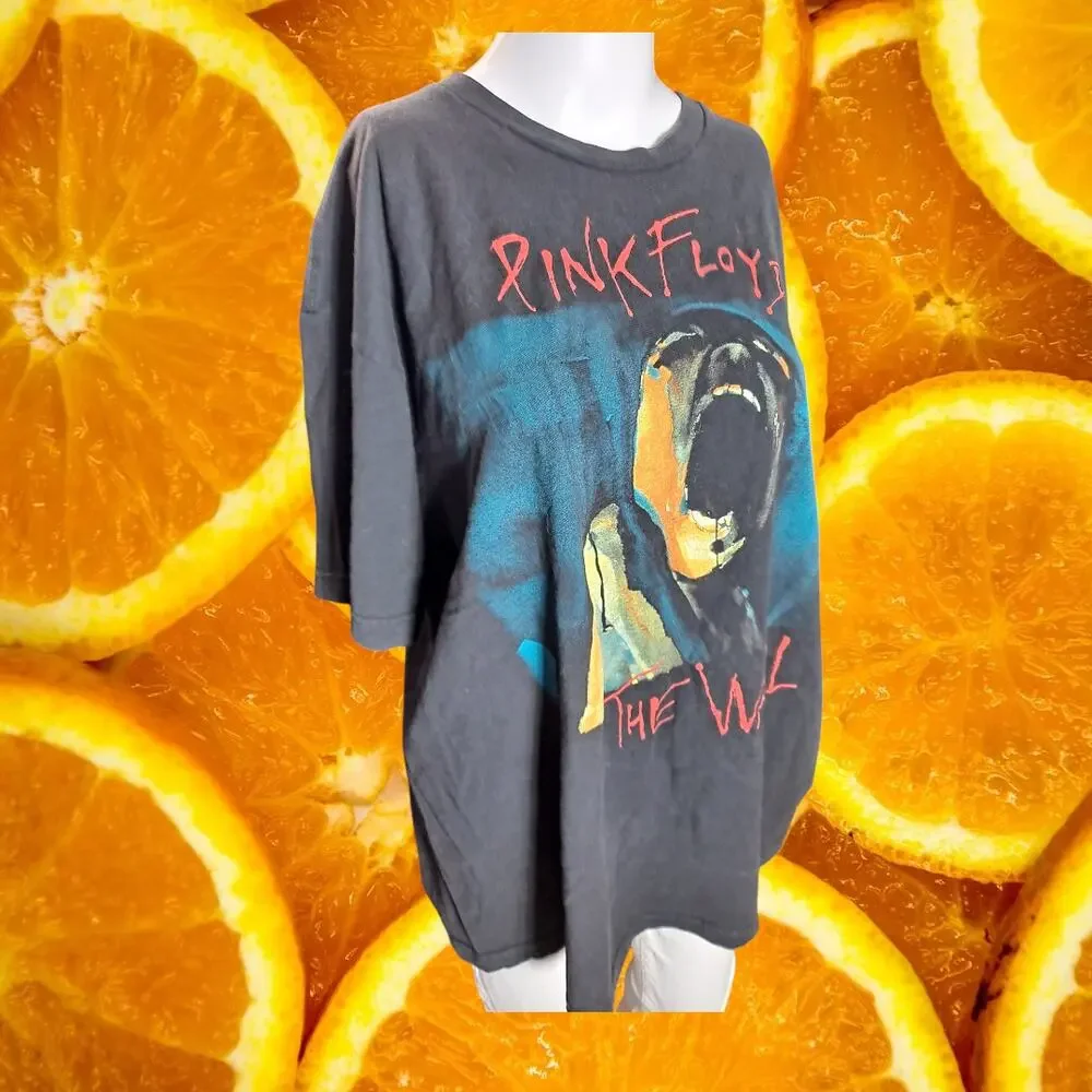 Tultex Men's‎ Black Cotton Pink Floyd The Wall Short Sleeve T-Shirt Size XL
